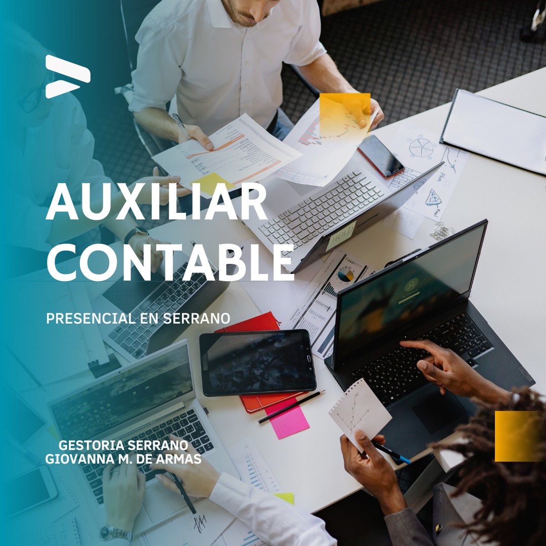 Curso Auxiliar Contable Presencial En Serrano Inscripciones Abiertas ¡con Cupos Limitados 2964